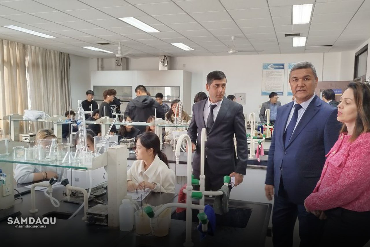 Nanjing politexnika institutining laboratoriyalar bilan yaqindan tanishildi